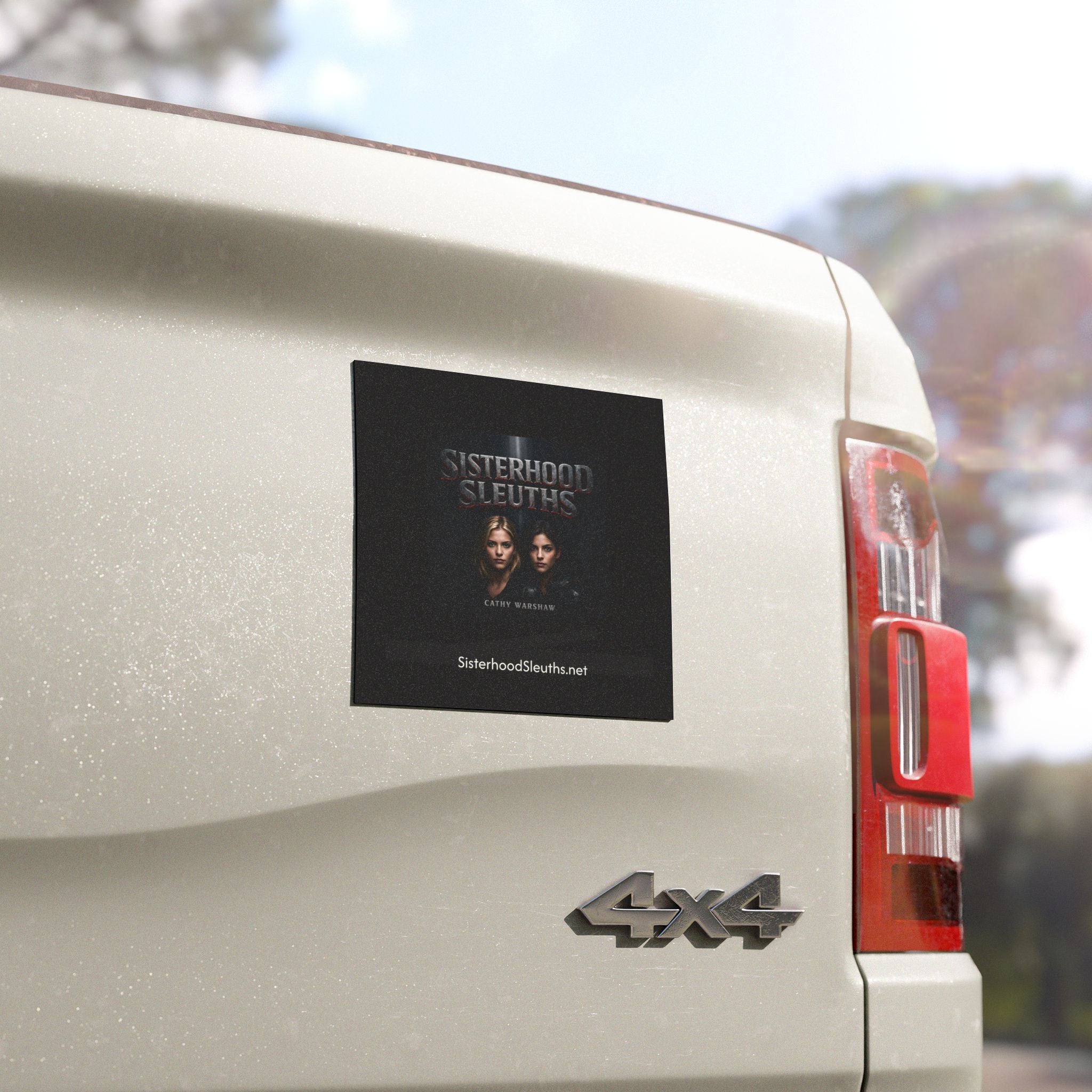 Sisterhood Sleuths Car Magnet — Mystery Book Fan Magnetic Decal