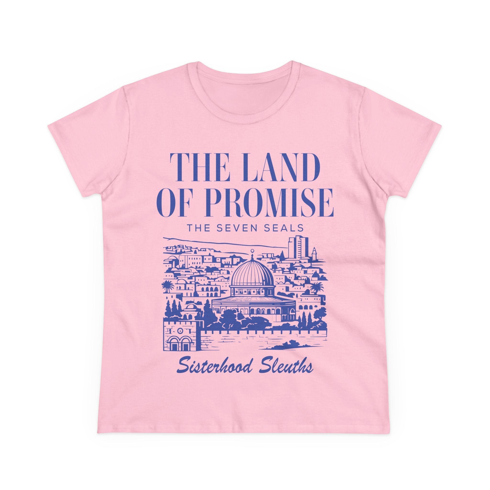 The Land of Promise Tee — "The Seven Seals" Sisterhood Sleuths Graphic Shirt