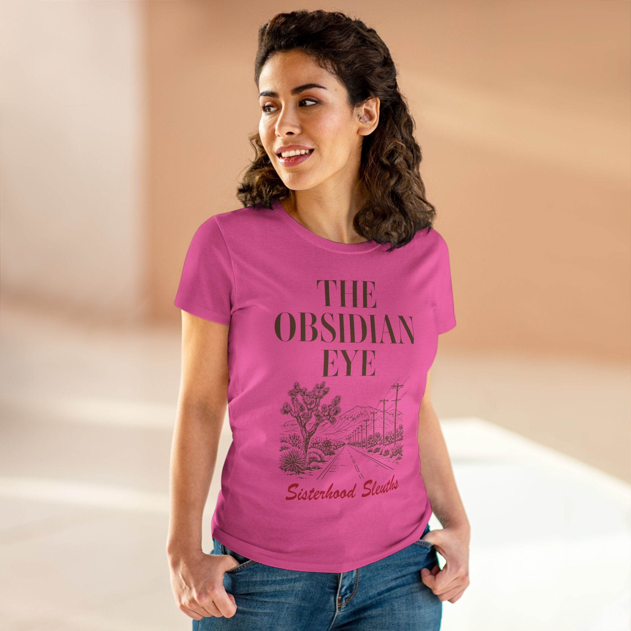 The Obsidian Eye Tee — Sisterhood Sleuths Vintage Desert Mystery T-Shirt