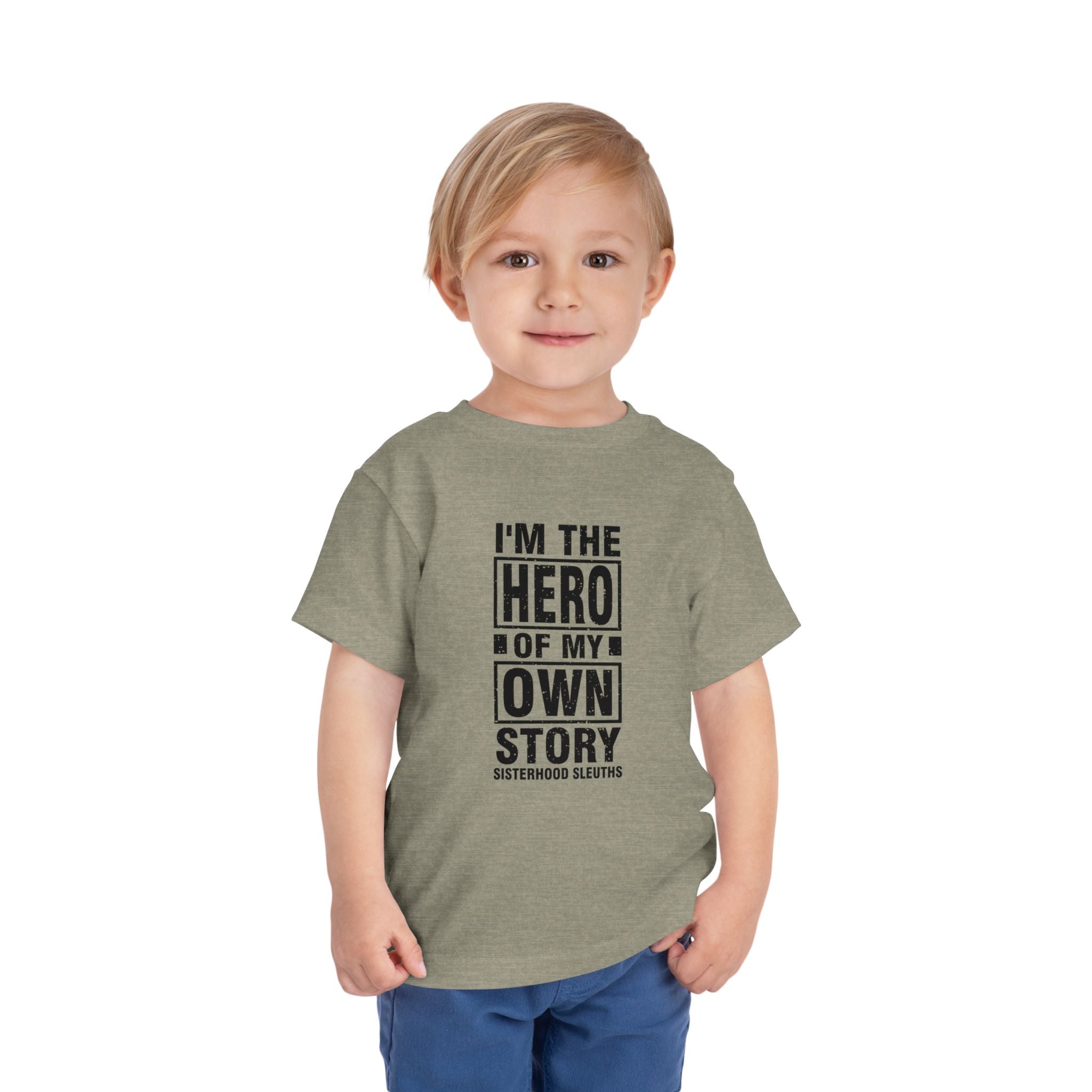 Toddler Tee — "I'm the Hero of My Own Story" Graphic Shirt