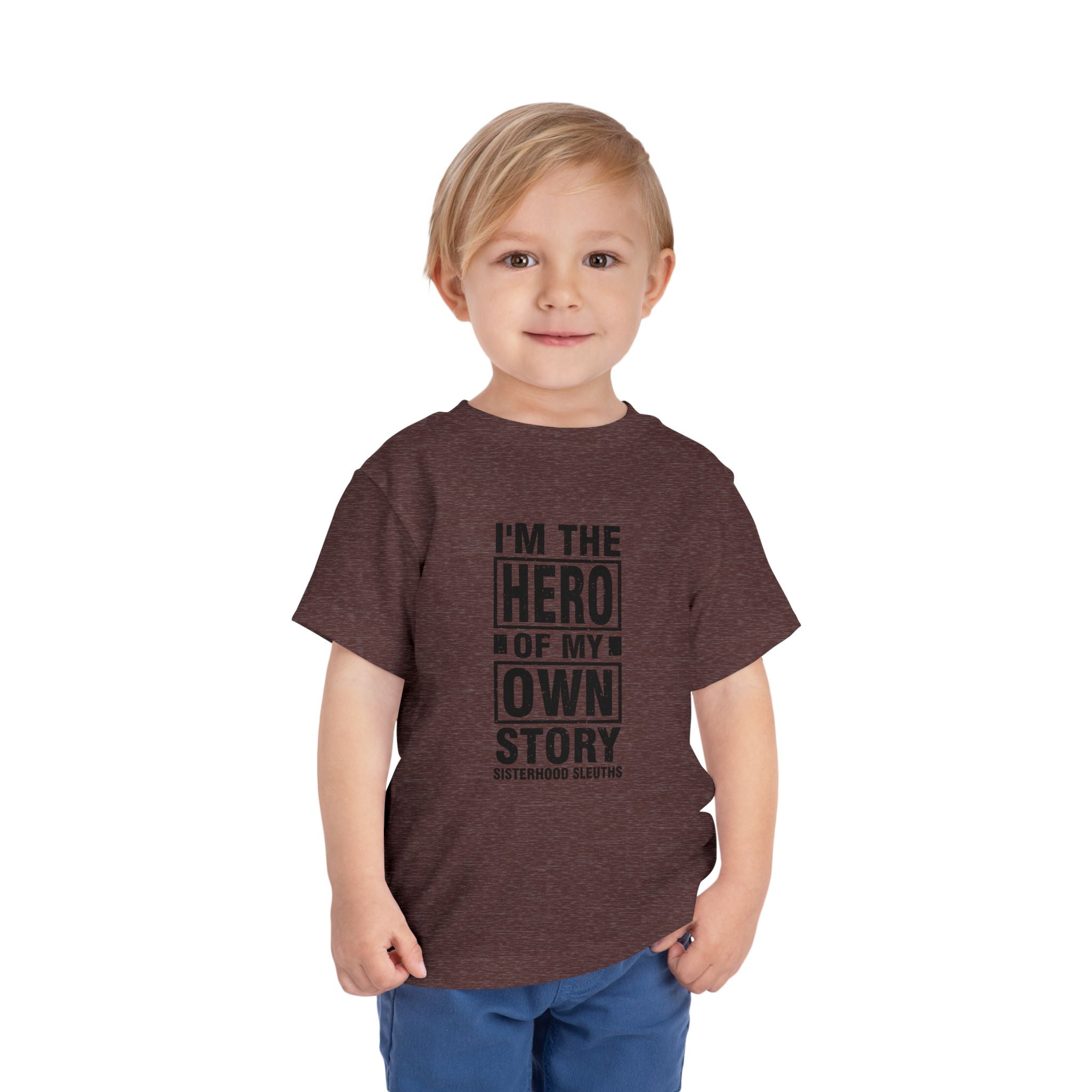 Toddler Tee — "I'm the Hero of My Own Story" Graphic Shirt