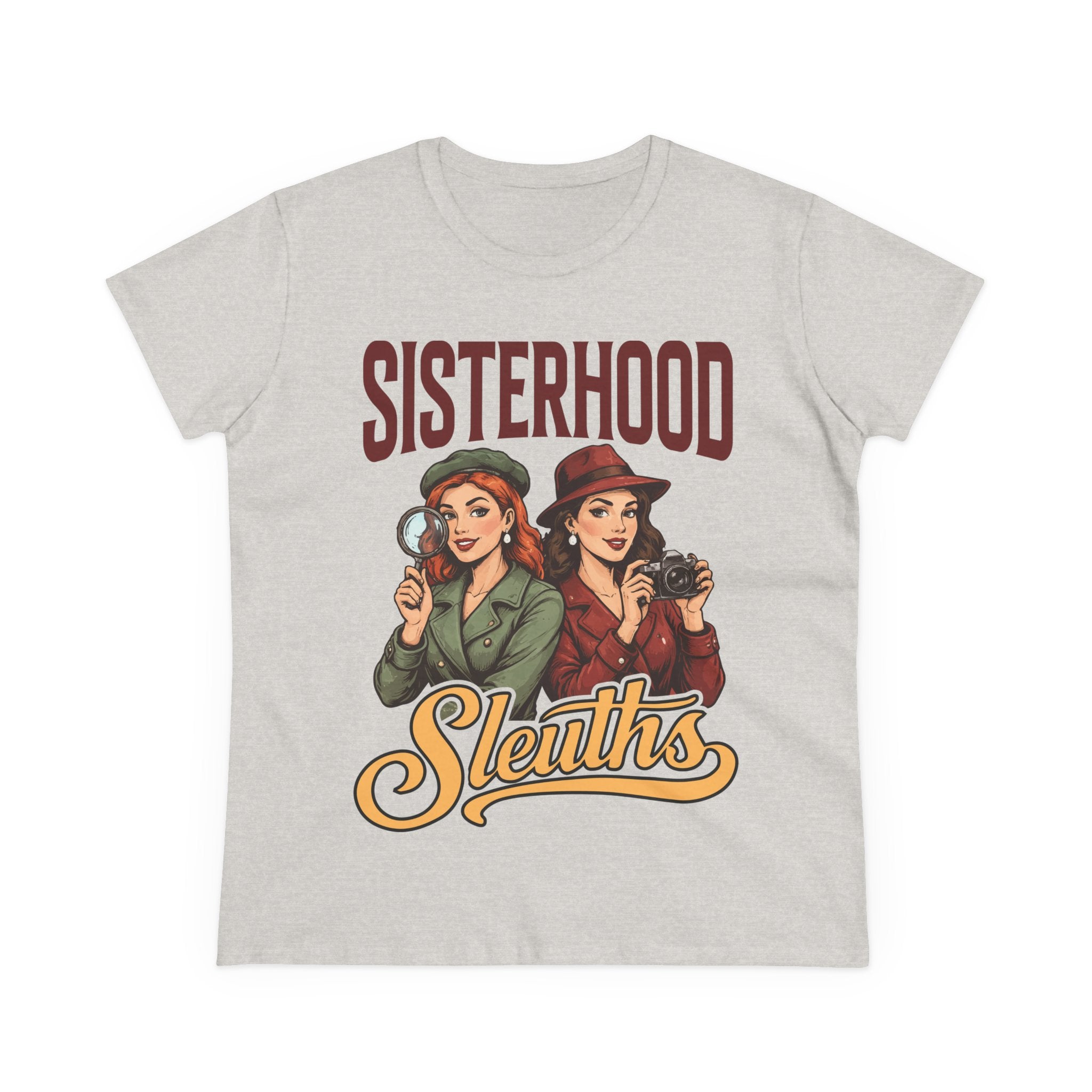 Sisterhood Sleuths Tee — Vintage Women Detectives Graphic T‑Shirt
