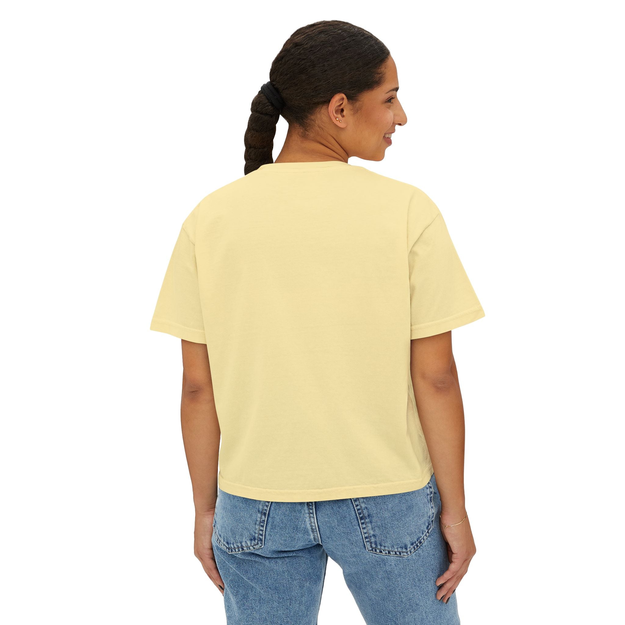 Friendship & Bravery Boxy Tee — "Friendship, Love & Bravery Can Change the World"