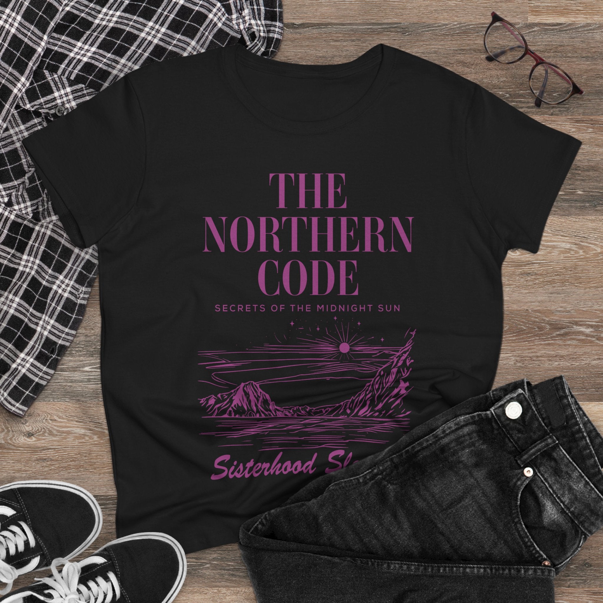 The Northern Code Tee — "Sisterhood Sleuths" Mystery Graphic Shirt