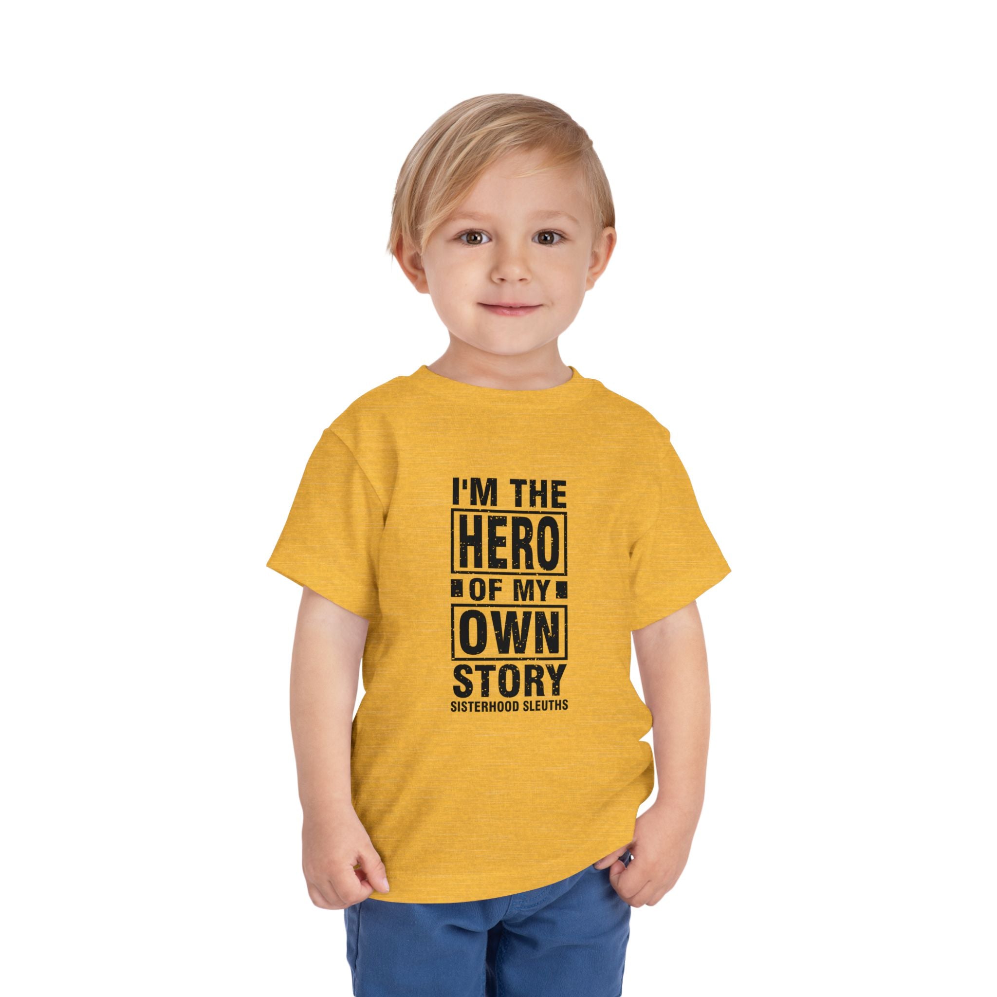 Toddler Tee — "I'm the Hero of My Own Story" Graphic Shirt