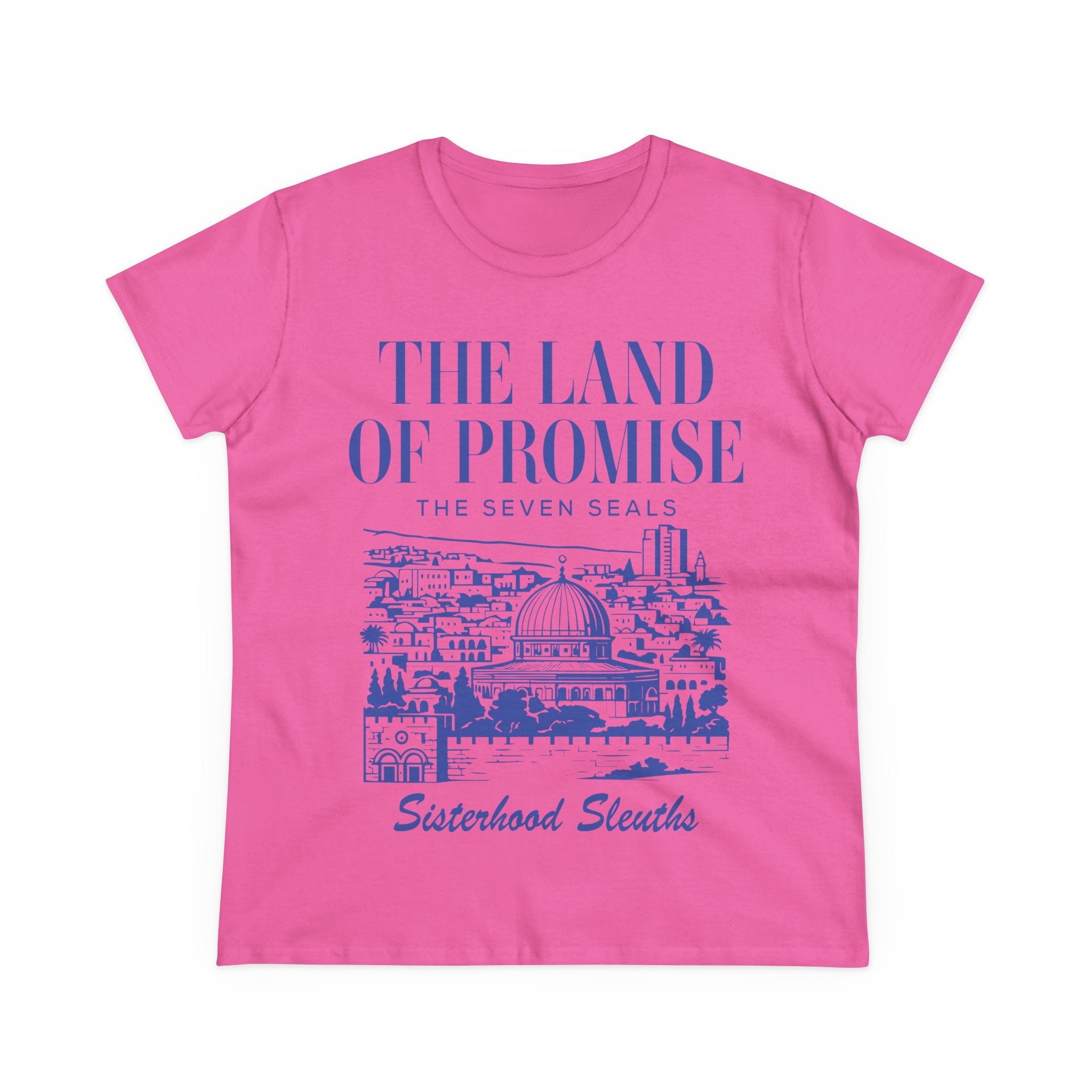 The Land of Promise Tee — "The Seven Seals" Sisterhood Sleuths Graphic Shirt