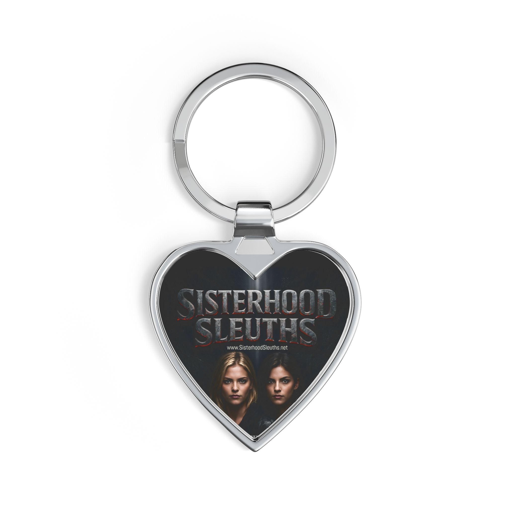 Sisterhood Sleuths Heart Keychain