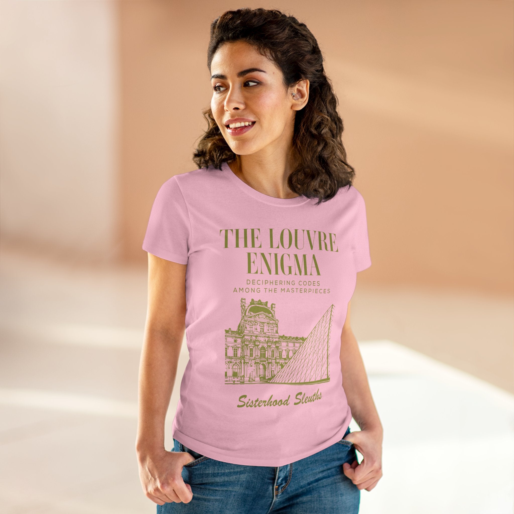 The Louvre Enigma Graphic Tee — Sisterhood Sleuths Museum Puzzle T‑Shirt