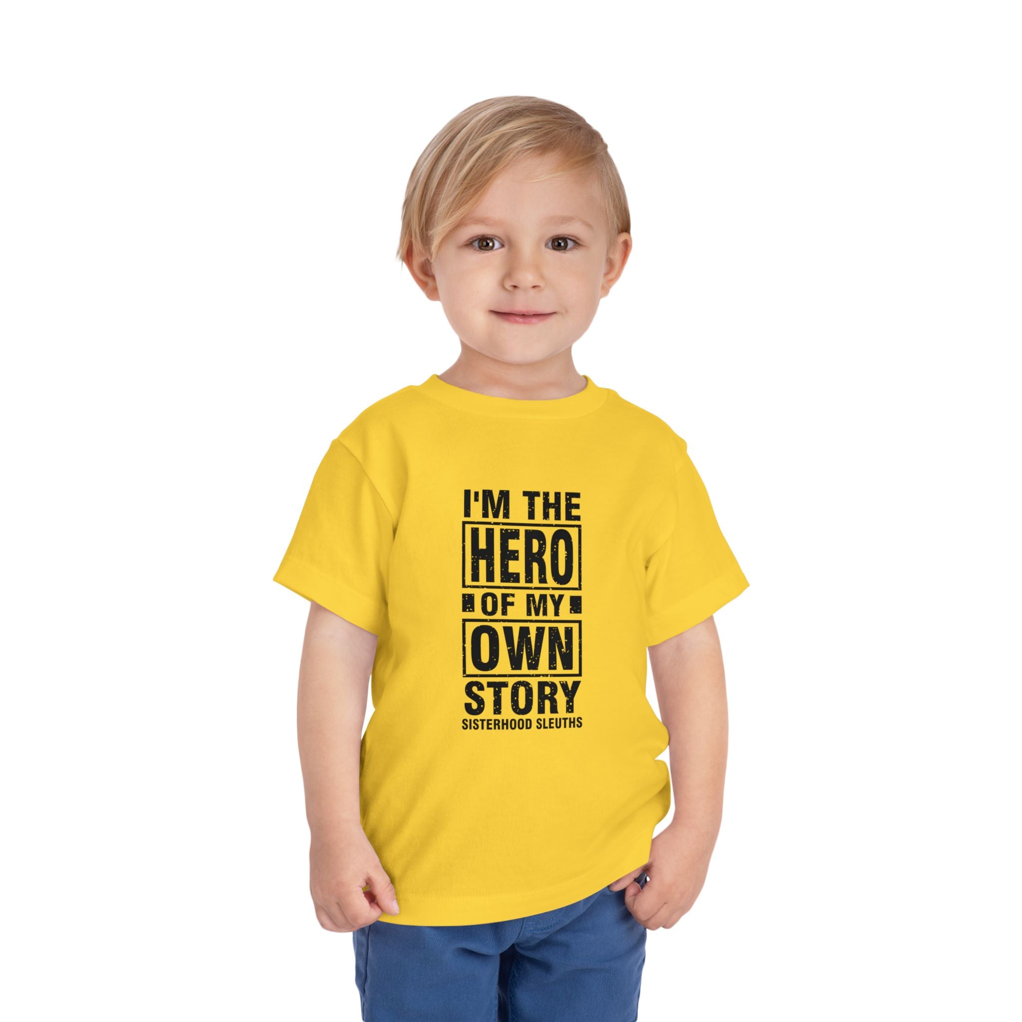 Toddler Tee — "I'm the Hero of My Own Story" Graphic Shirt