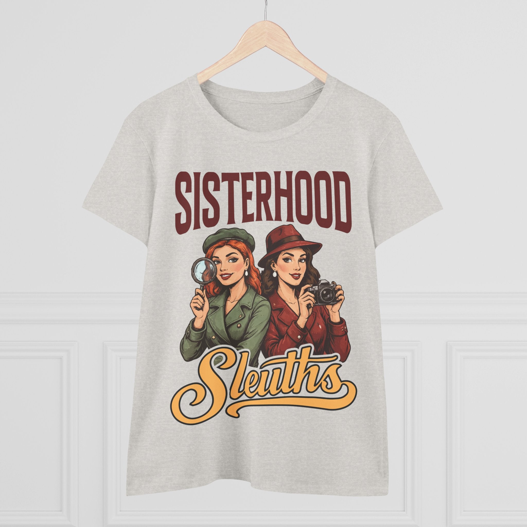 Sisterhood Sleuths Tee — Vintage Women Detectives Graphic T‑Shirt