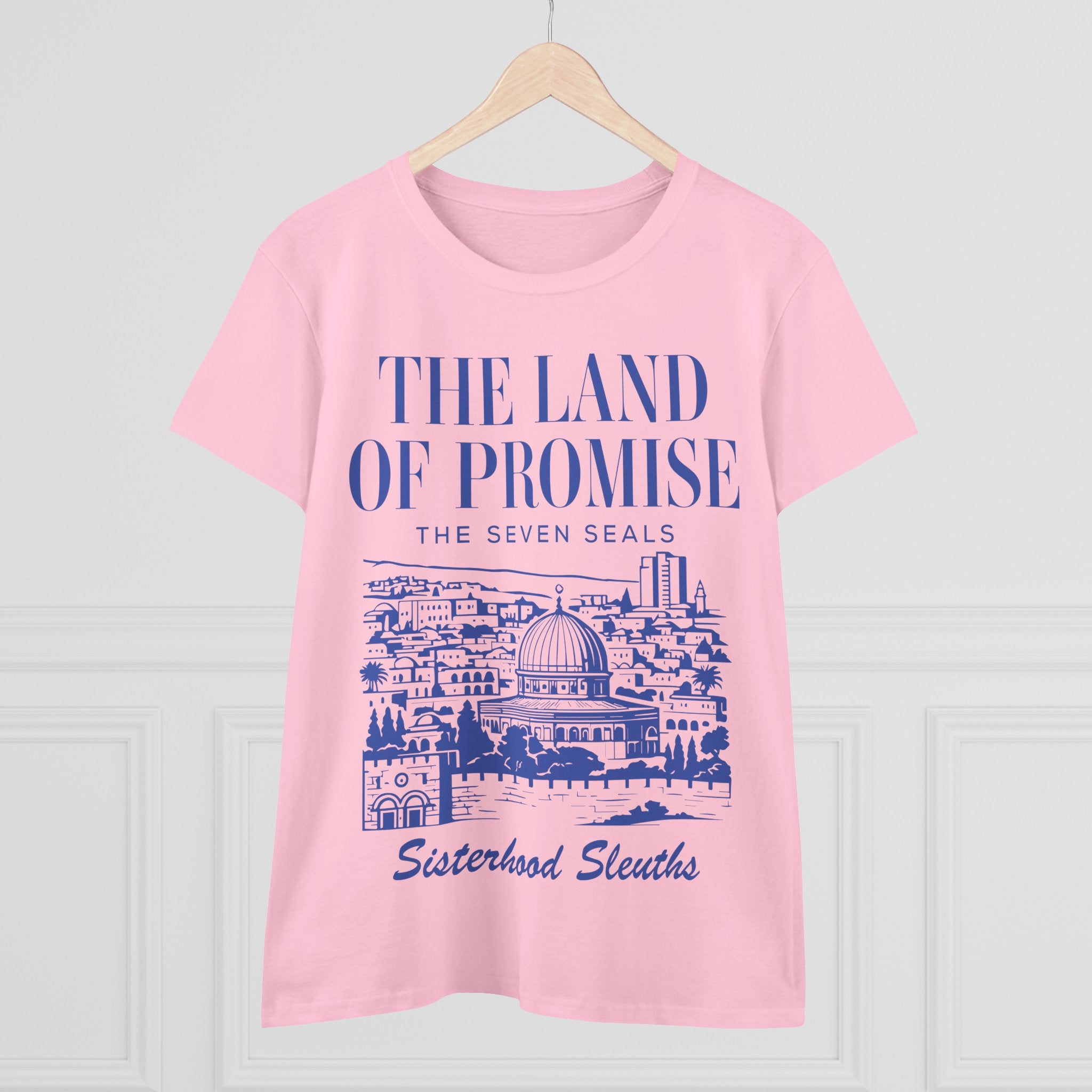 The Land of Promise Tee — "The Seven Seals" Sisterhood Sleuths Graphic Shirt
