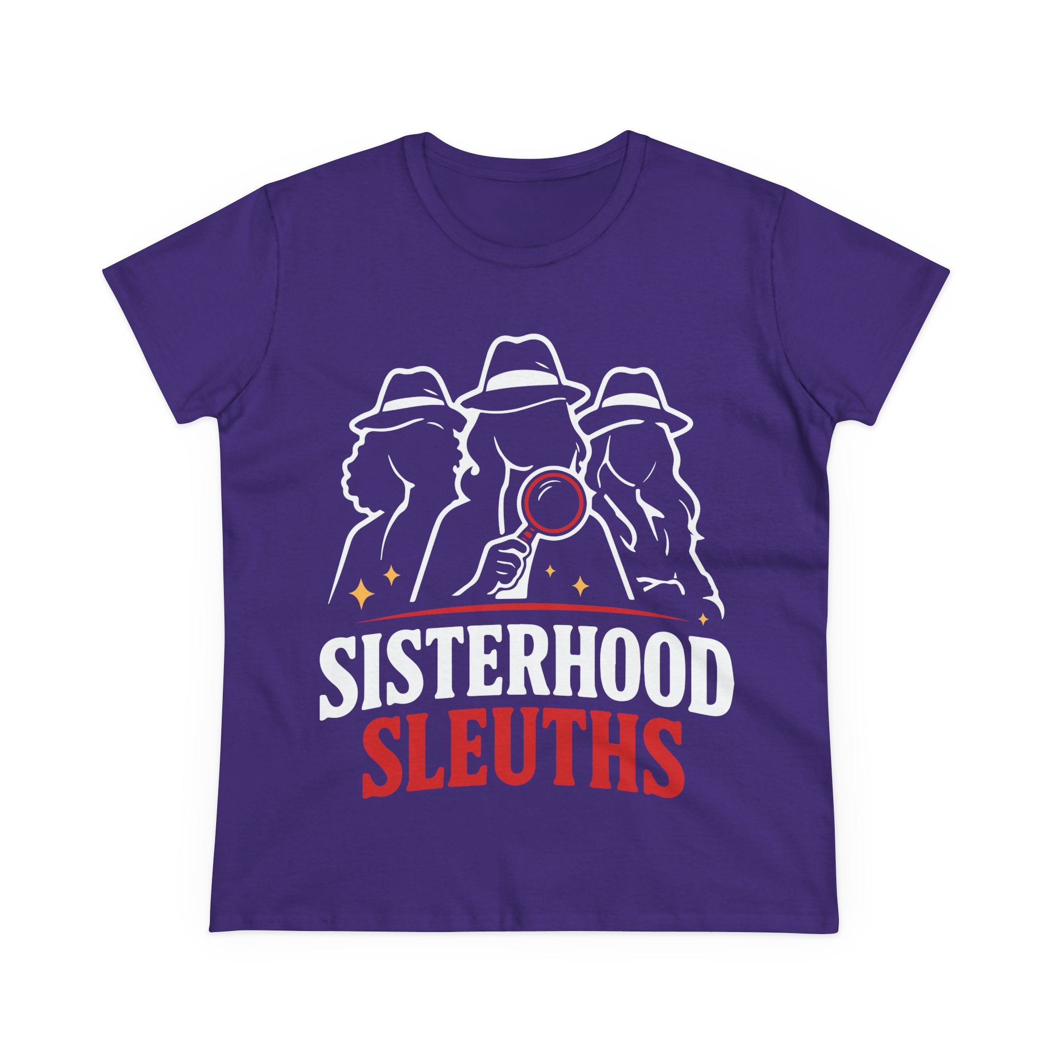 Sisterhood Sleuths Women's Tee - Detective Squad Graphic T-Shirt