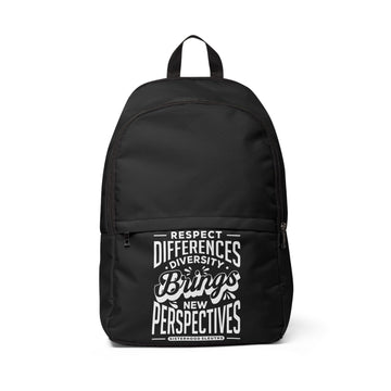 Respect Differences Diversity Brings New Perspectives - Backpack