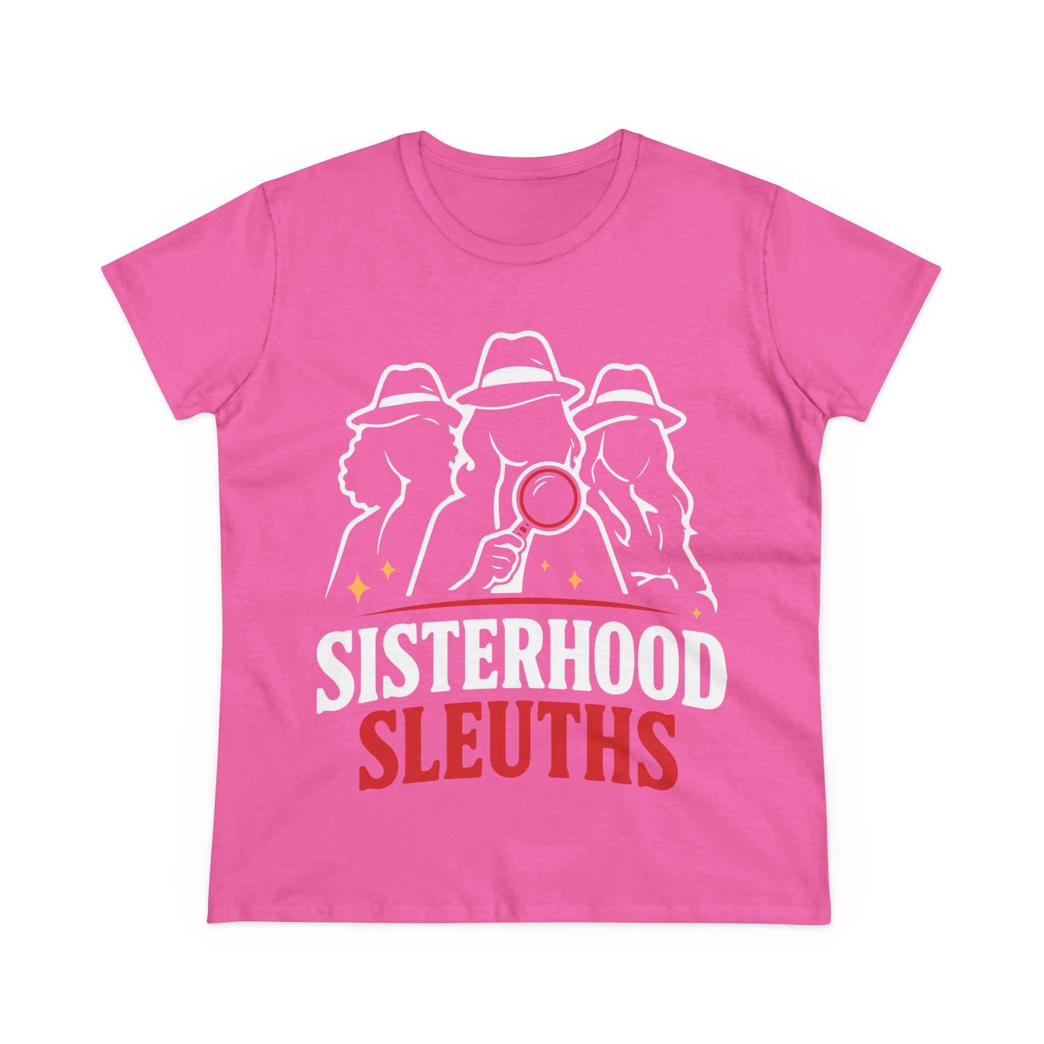 Sisterhood Sleuths Women's Tee - Detective Squad Graphic T-Shirt