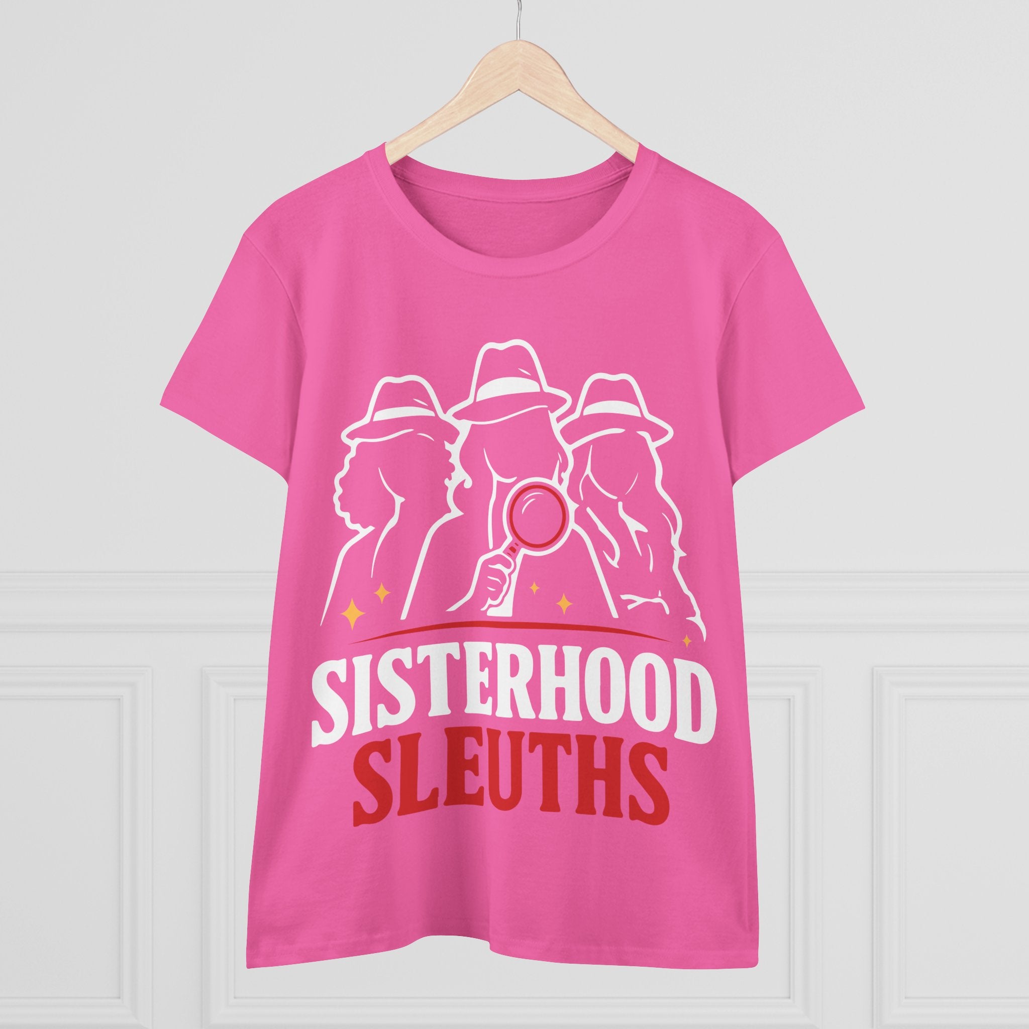 Sisterhood Sleuths Women's Tee - Detective Squad Graphic T-Shirt
