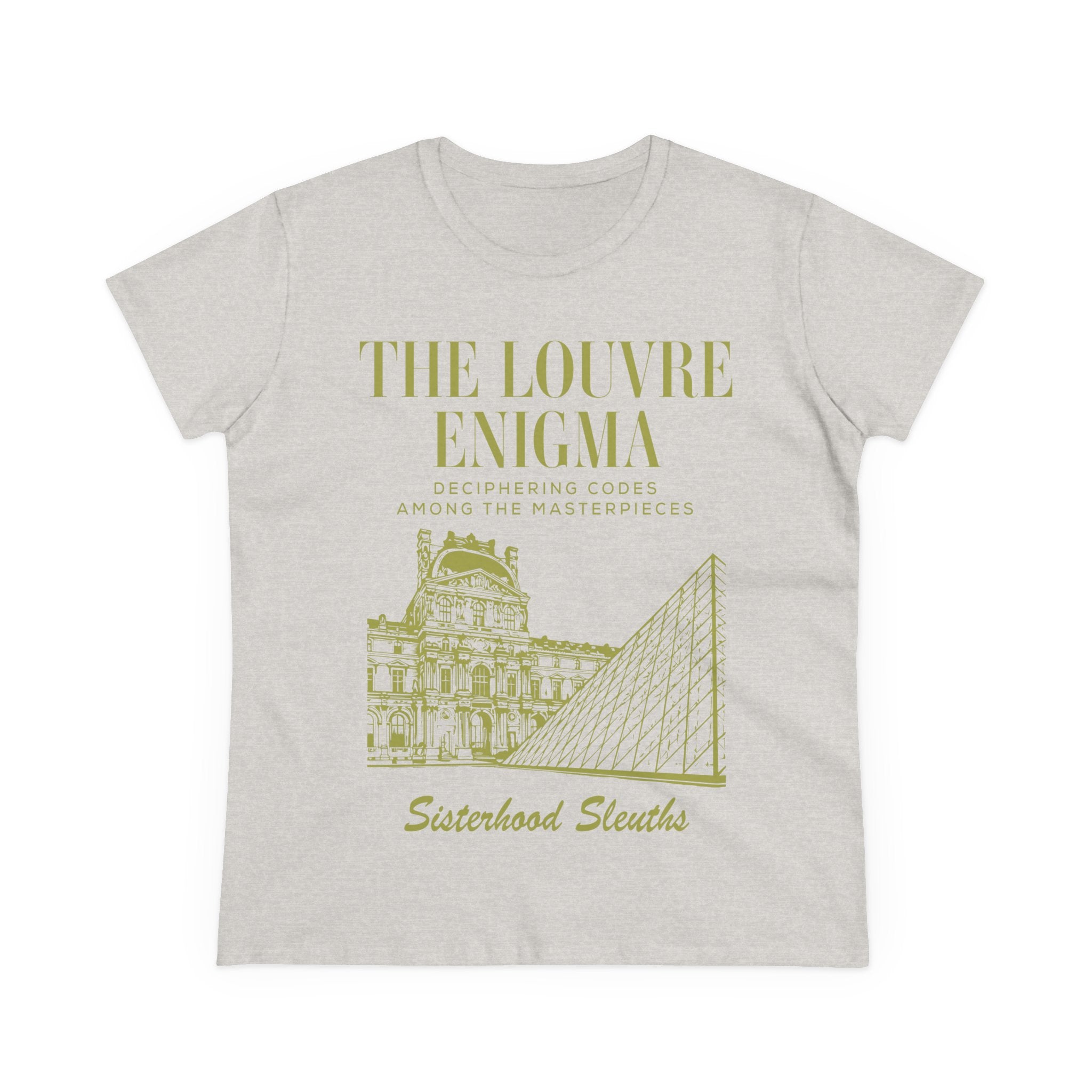 The Louvre Enigma Graphic Tee — Sisterhood Sleuths Museum Puzzle T‑Shirt