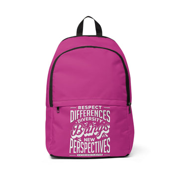 Respect Differences Diversity Brings New Perspectives - Backpack