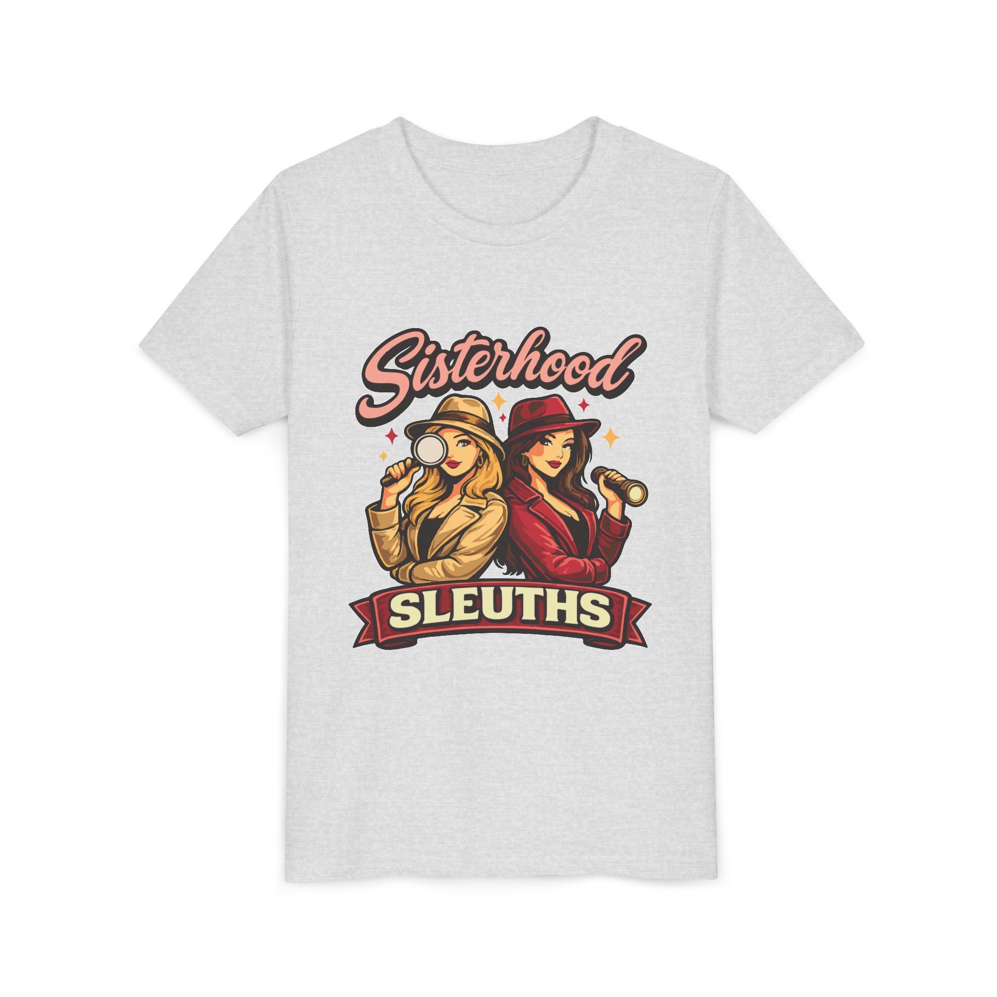 Sisterhood Sleuths Youth Tee – Detective Girls Mystery Shirt