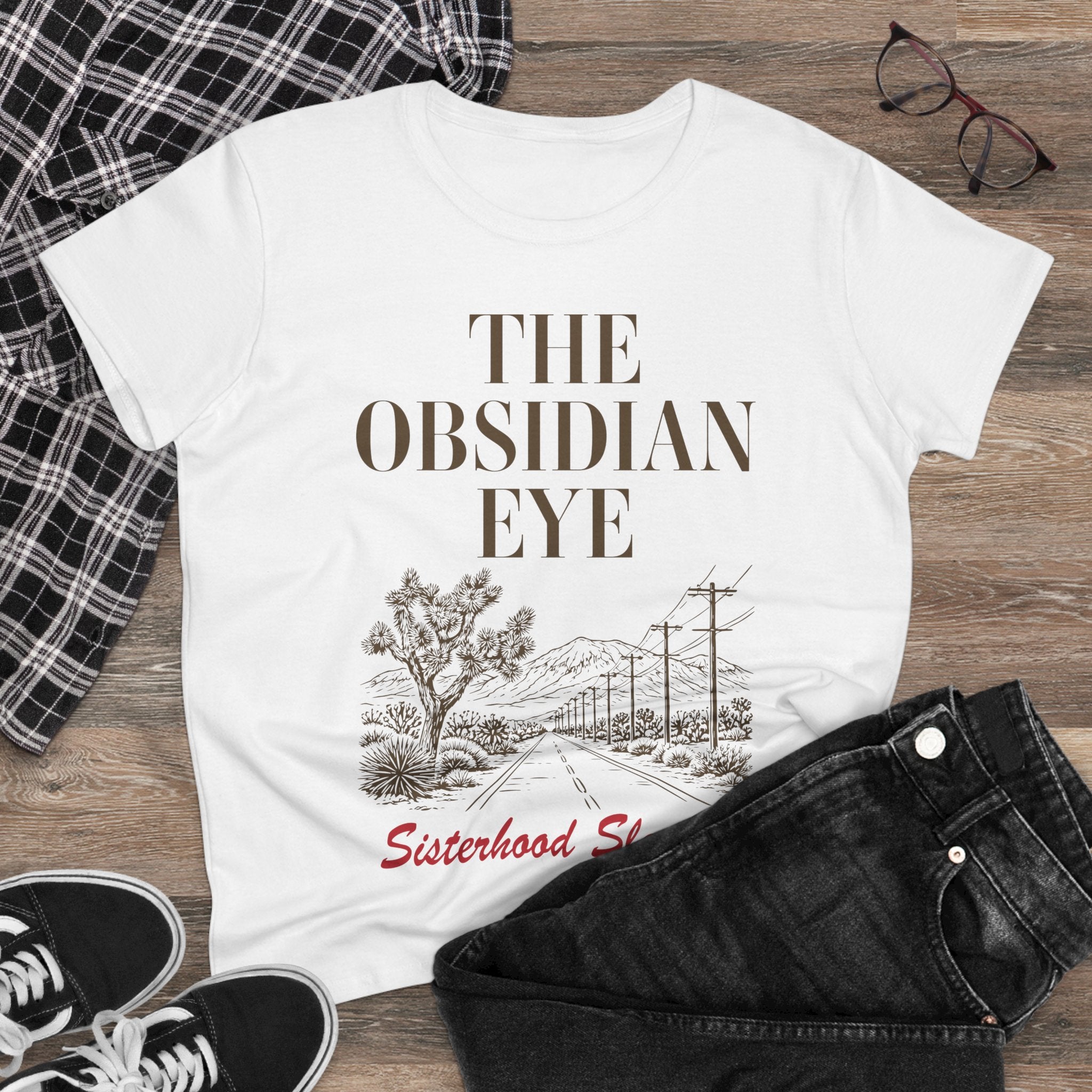 The Obsidian Eye Tee — Sisterhood Sleuths Vintage Desert Mystery T-Shirt