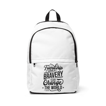 Friendship Love & Bravery Can Change The World - Backpack