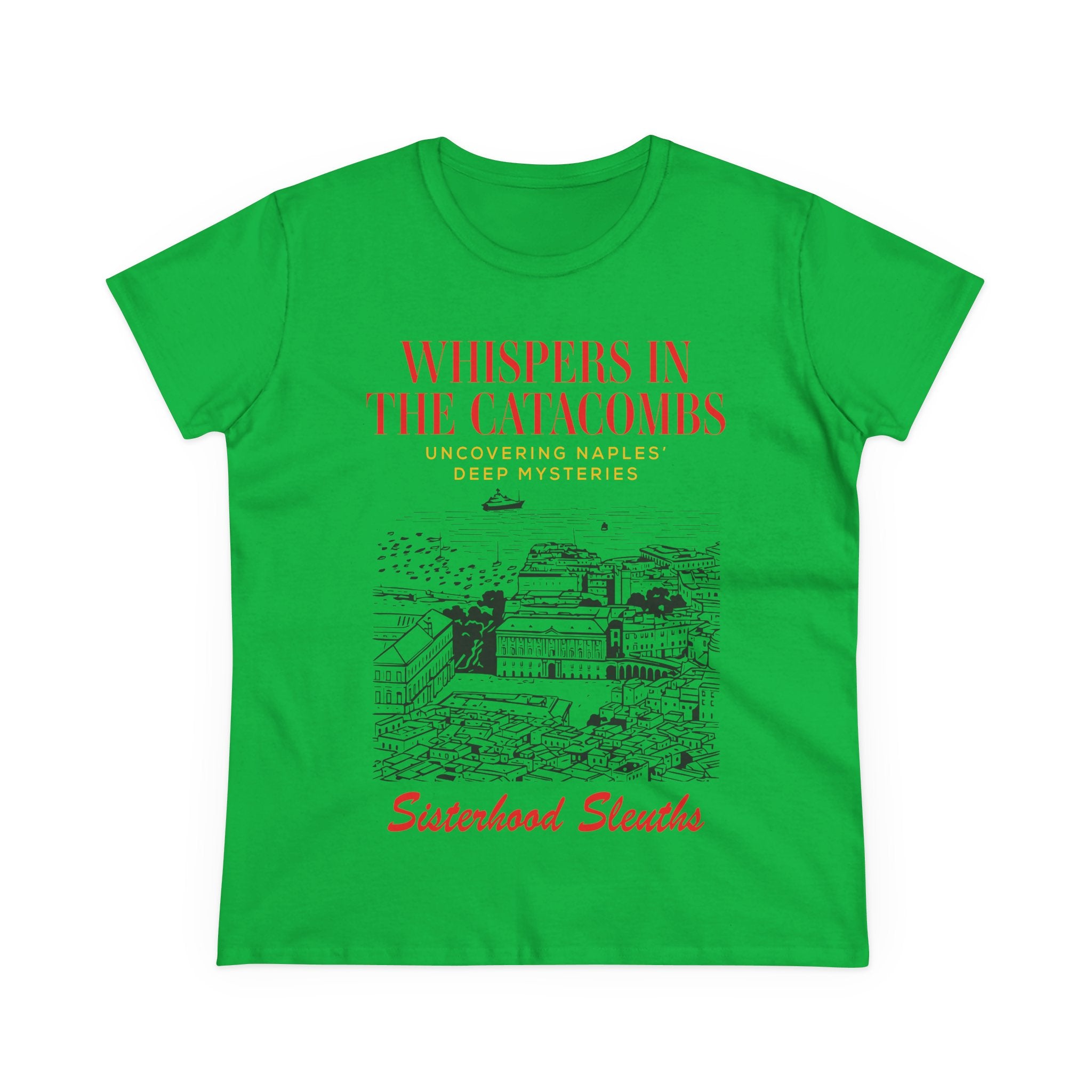 Whispers in the Catacombs Tee — Sisterhood Sleuths Mystery Book Shirt